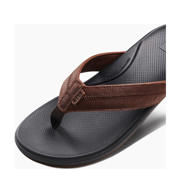 thumbnail: Reef Cushion Phantom 2.0 leren teenslippers cognac