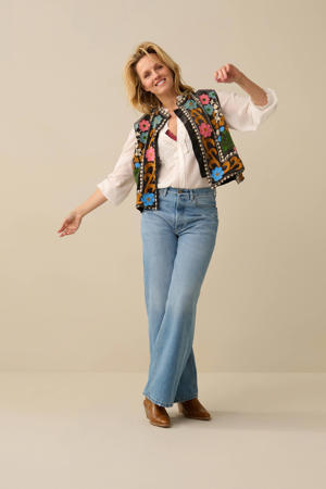 high waist loose jeans Skater stone