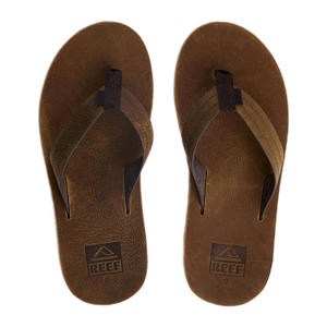 J-Bay III leren teenslippers cognac