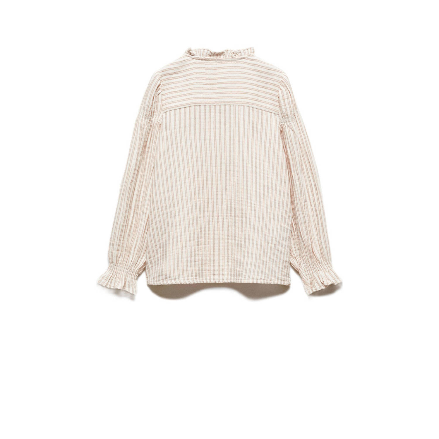 Mango Kids gestreepte blouse geel wit