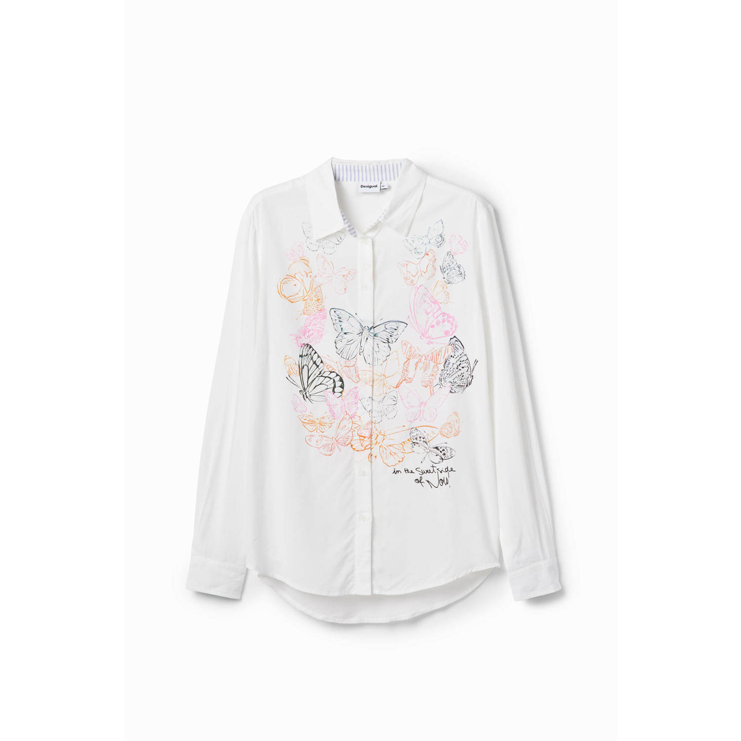 Desigual blouse met printopdruk wit