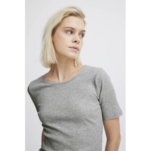 ICHI T-shirt grijs afbeelding