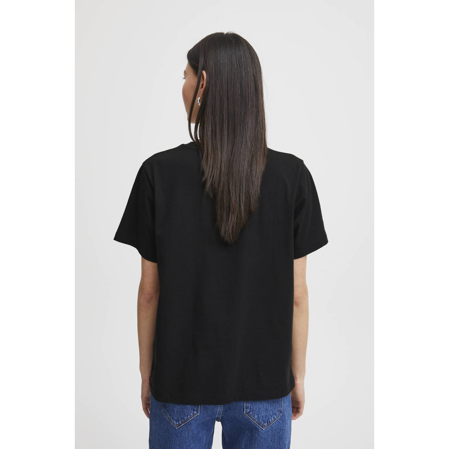 ICHI T-shirt zwart