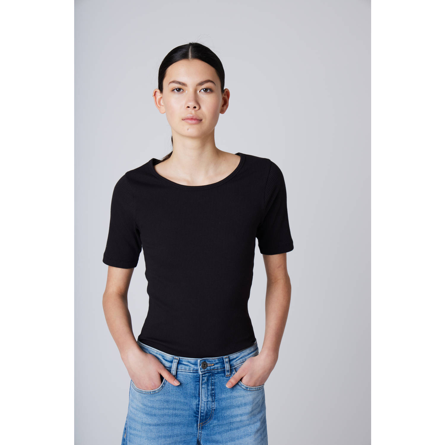 ICHI T-shirt zwart