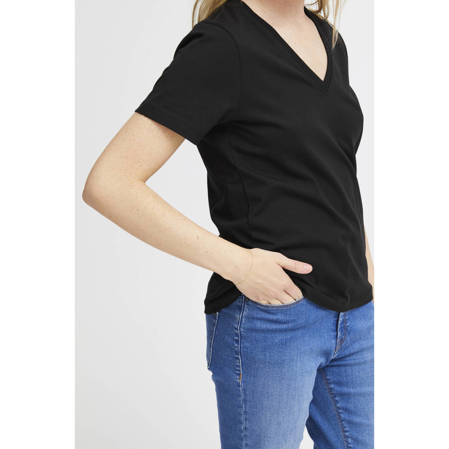 ICHI T-shirt zwart