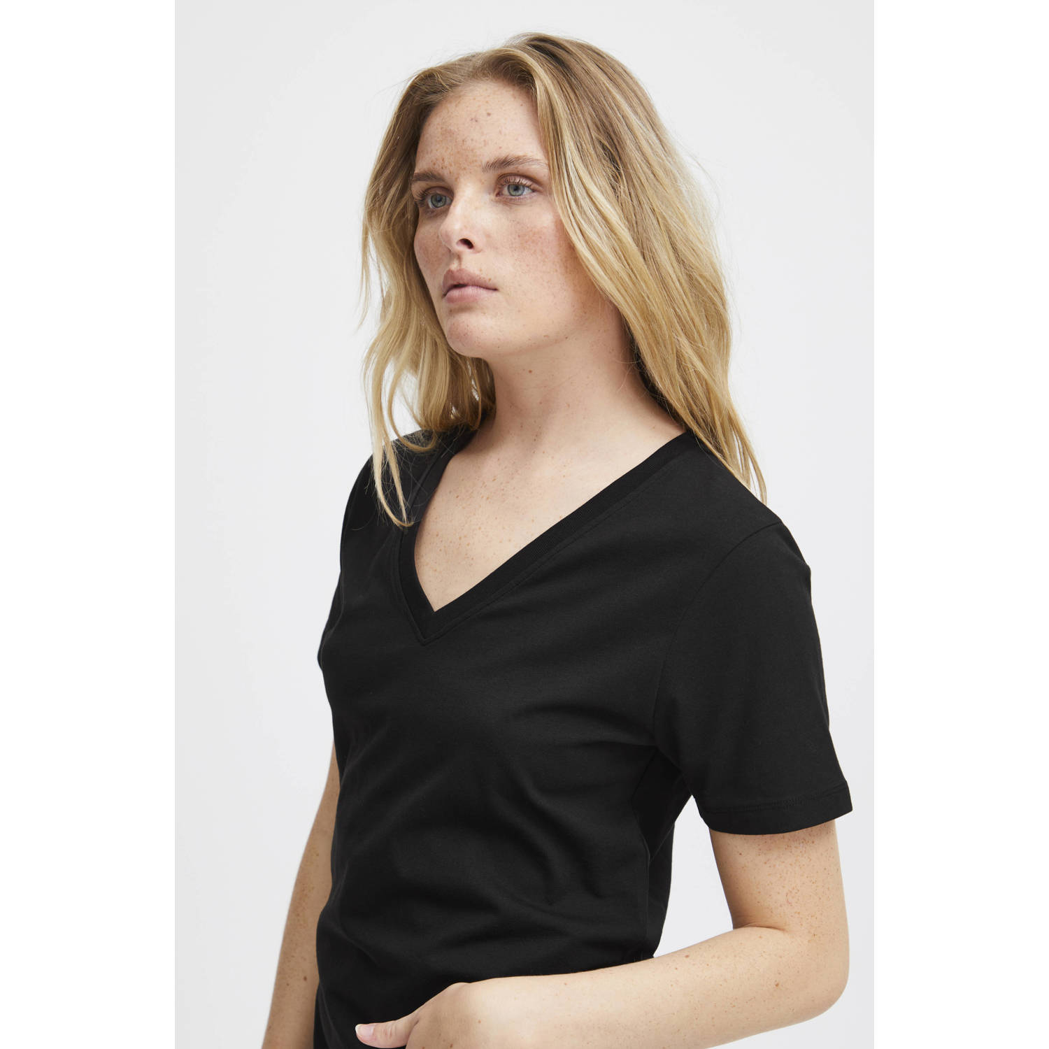 ICHI T-shirt zwart