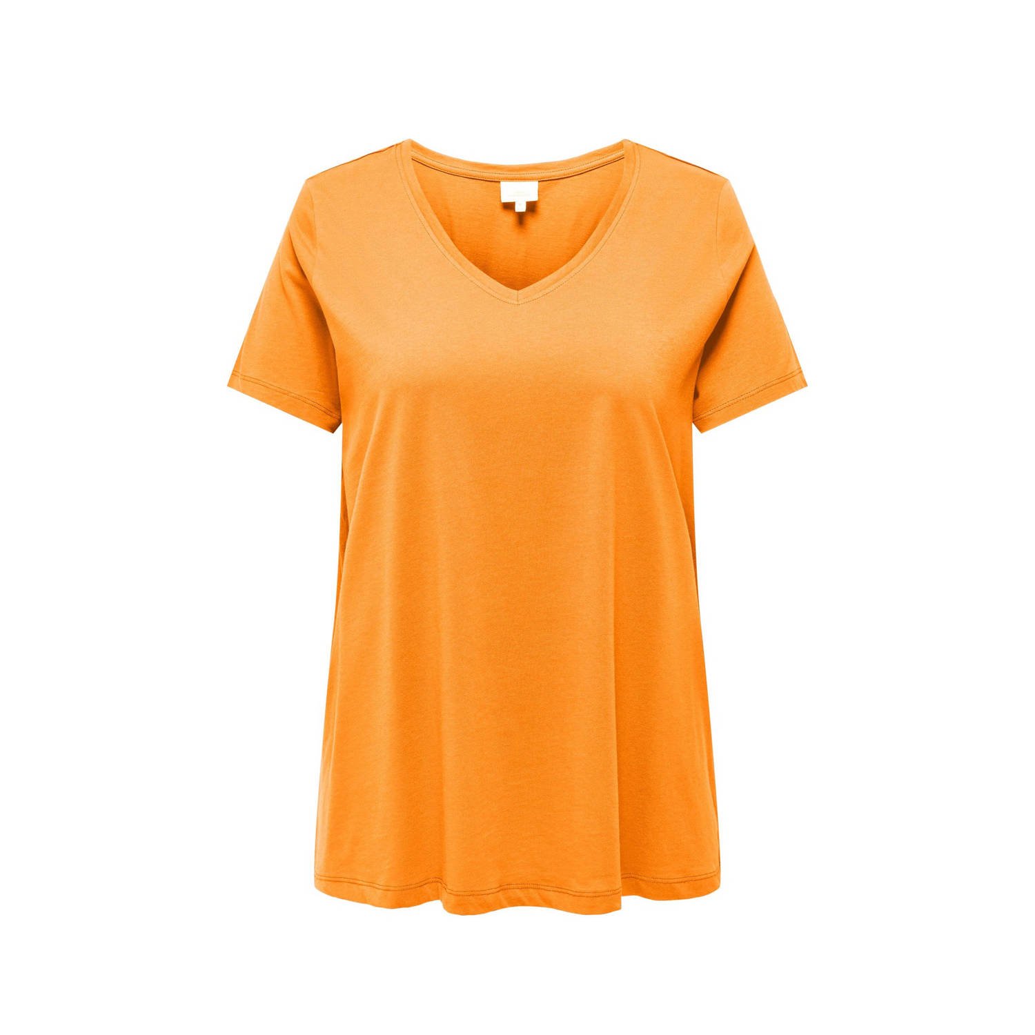ONLY CARMAKOMA T-shirt CARBONNIE oranje