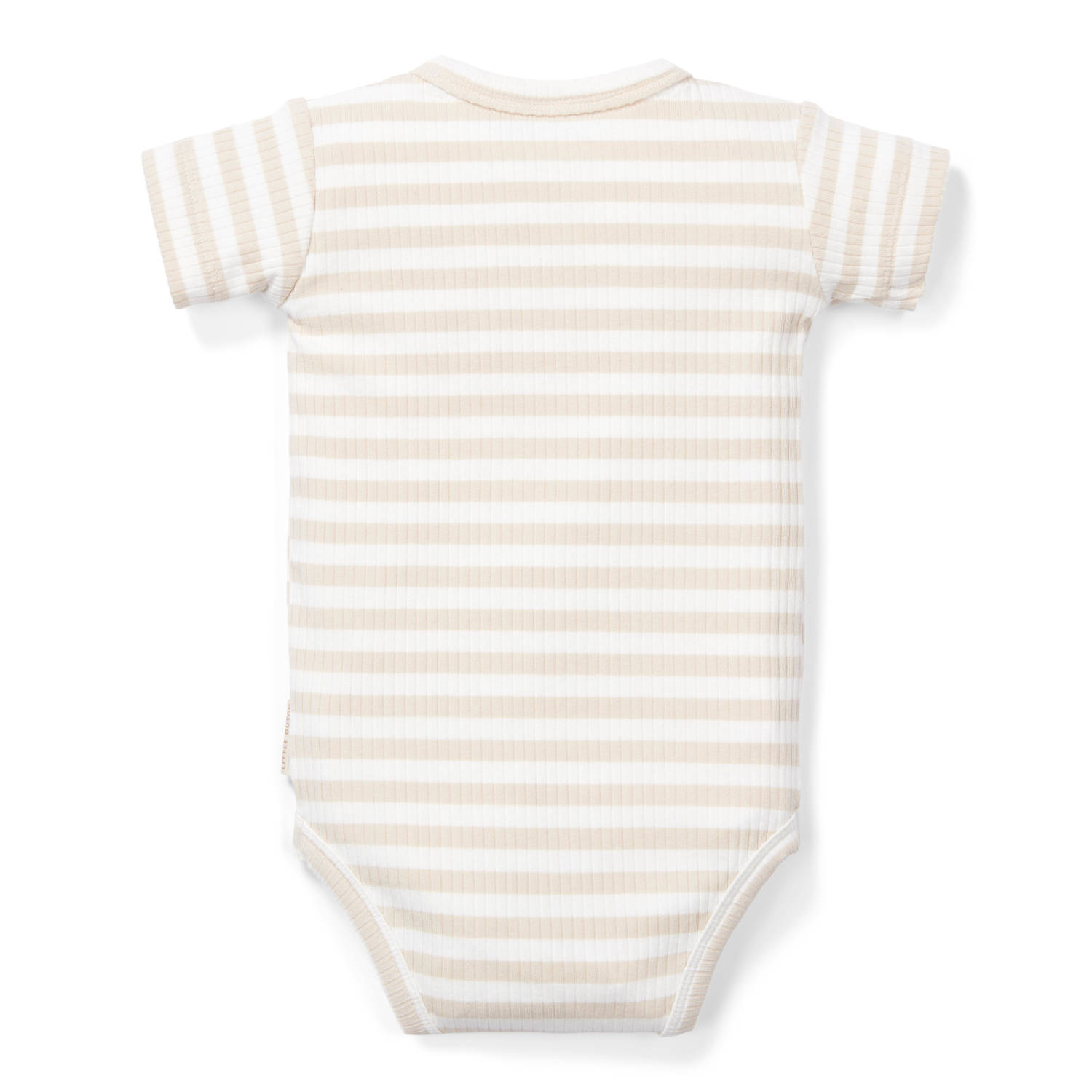 Little Dutch romper met streep print ecru wit