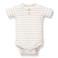 Little Dutch romper met streep print ecru/wit