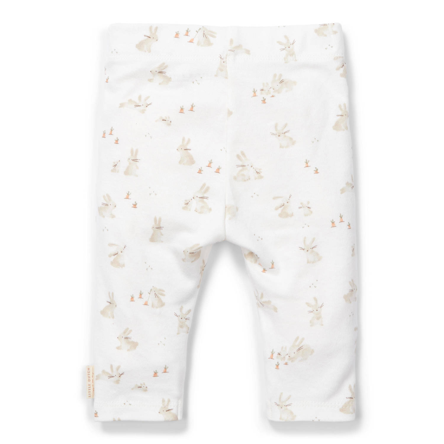 Little Dutch broek met all over print wit beige