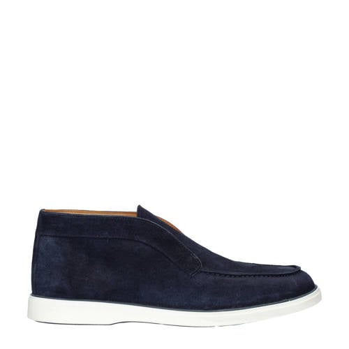 Nelson suède loafers donkerblauw afbeelding