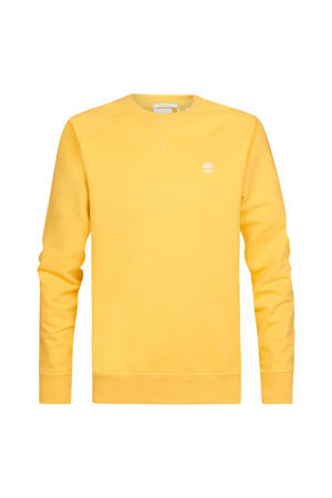 sweater met logo geel