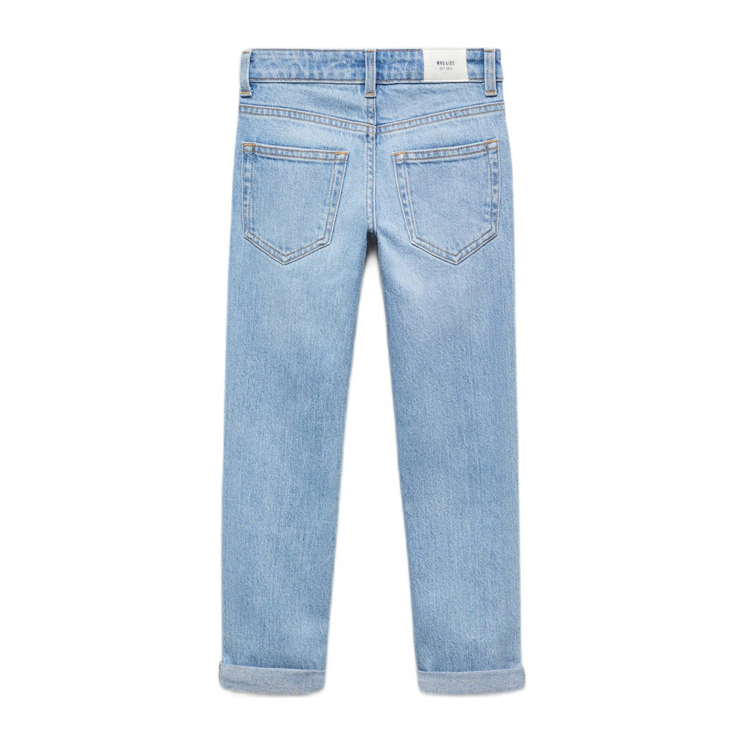 Mango Kids regular fit jeans changeant blauw