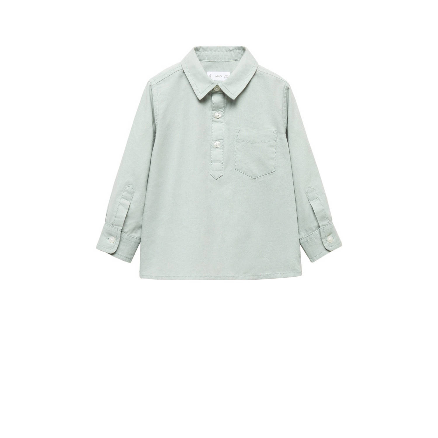 Mango Kids overhemd licht groen