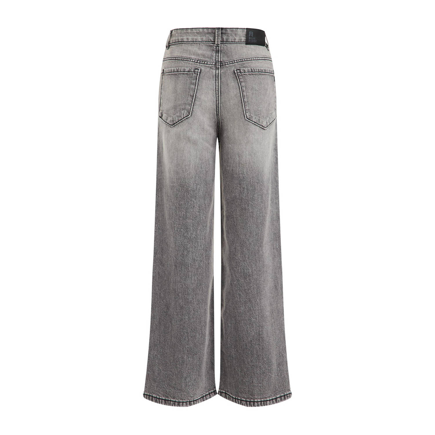 WE Fashion high waist wide leg jeans grey denim