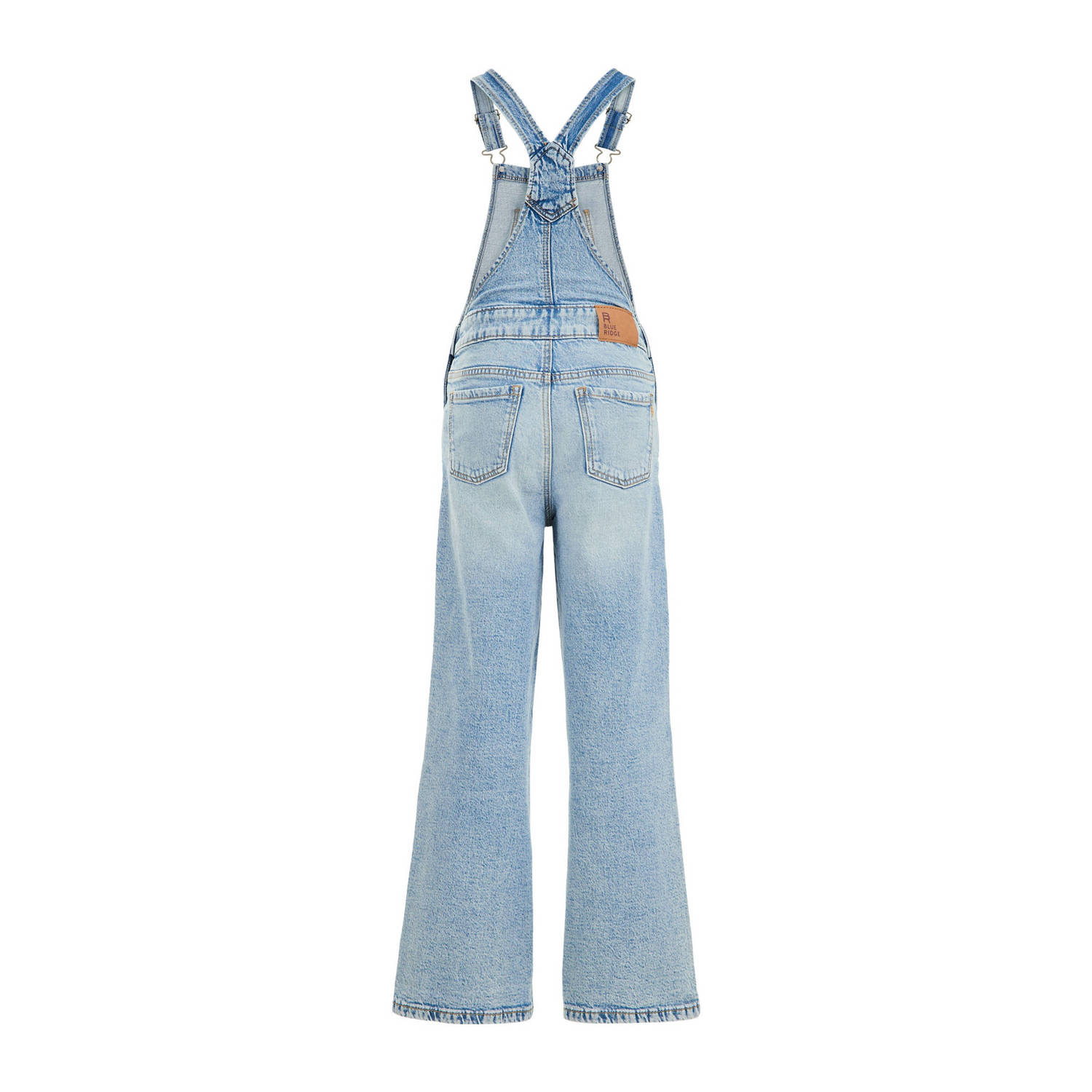 WE Fashion Blue Ridge relaxed fit tuinbroek medium blue denim