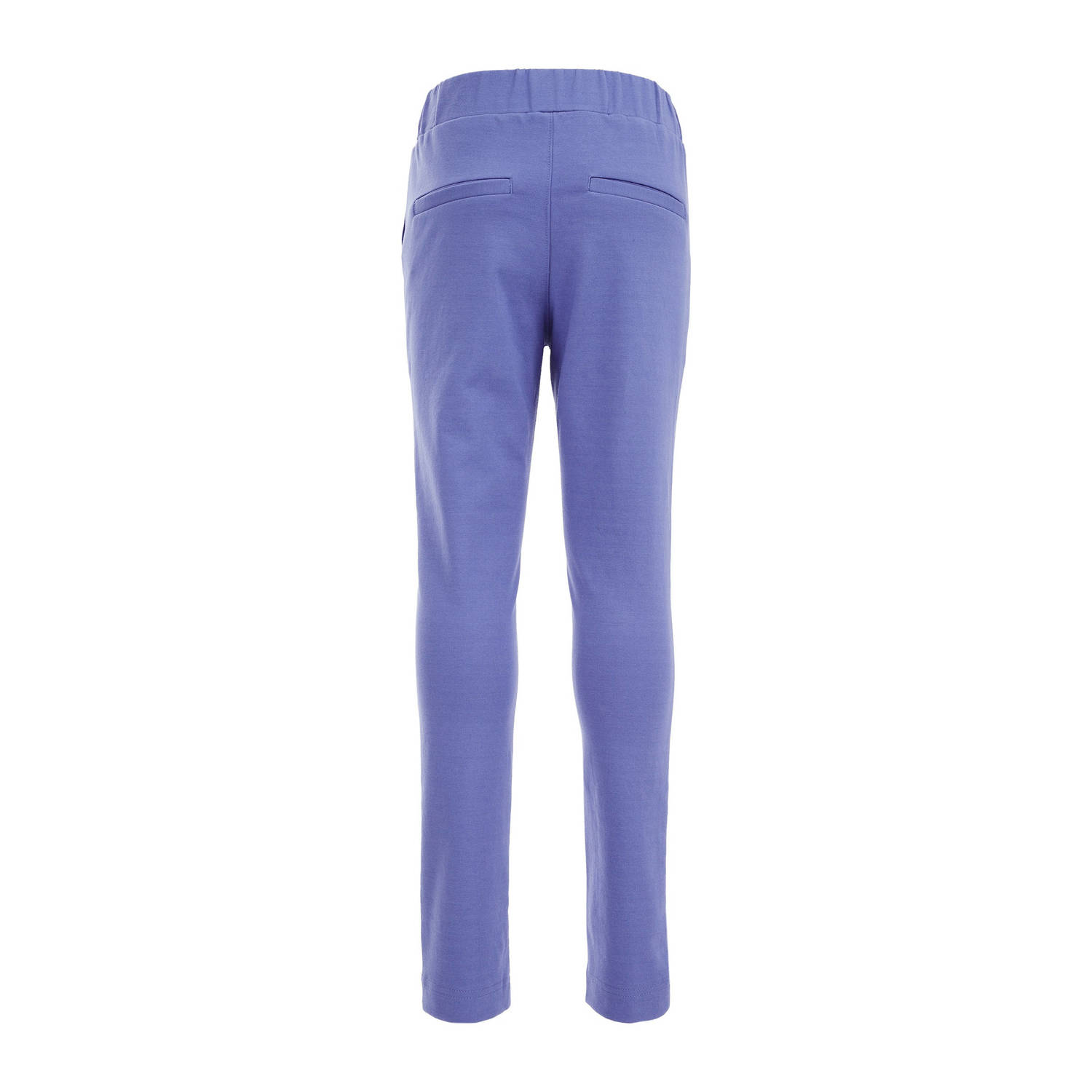 WE Fashion tapered fit broek paarsblauw