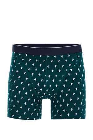 boxershort donkergroen/wit