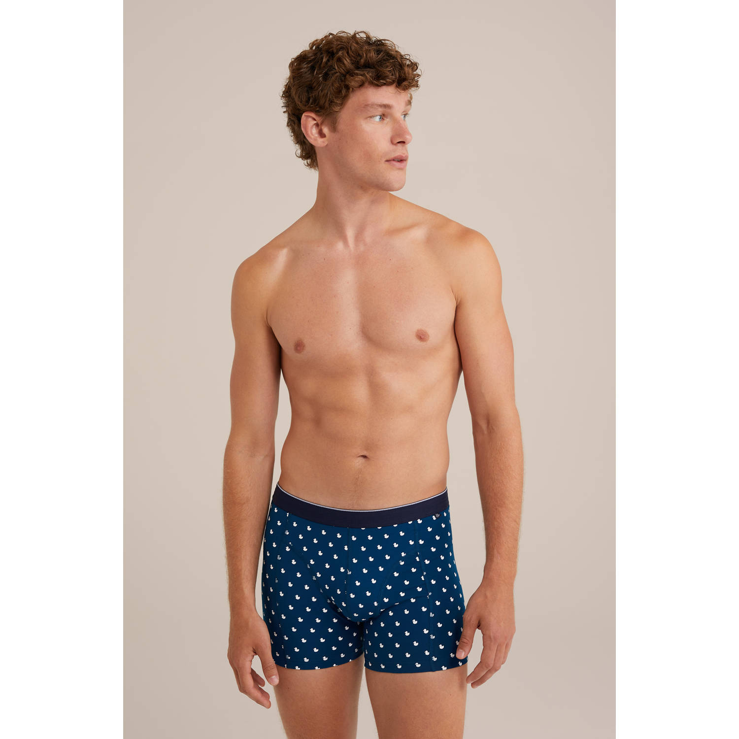 WE Fashion boxershort blauw wit