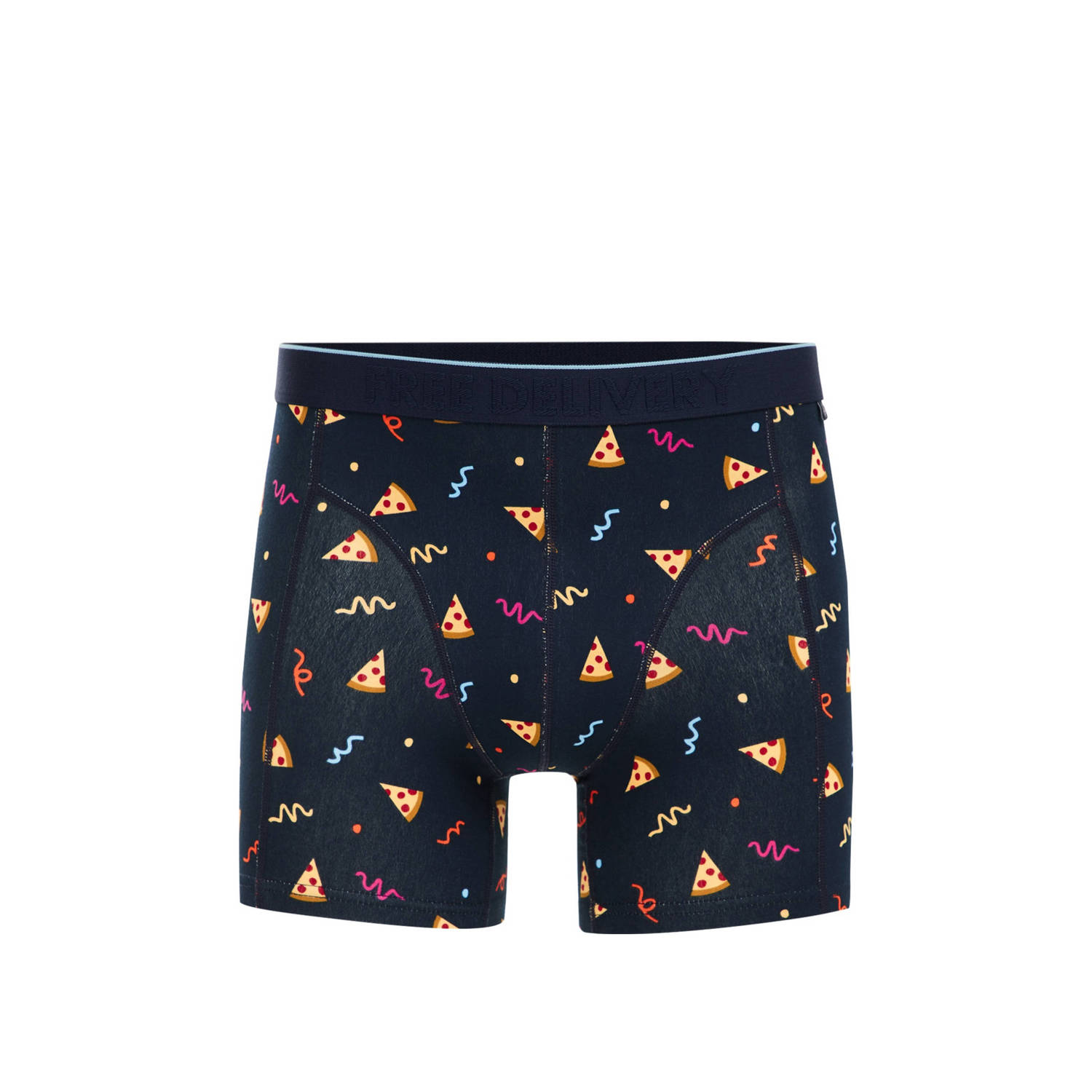 WE Fashion boxershort donkerblauw oranje