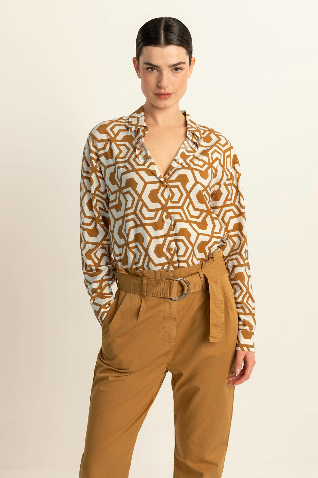 Blouses lange mouw bruin Collectors Club main image 1