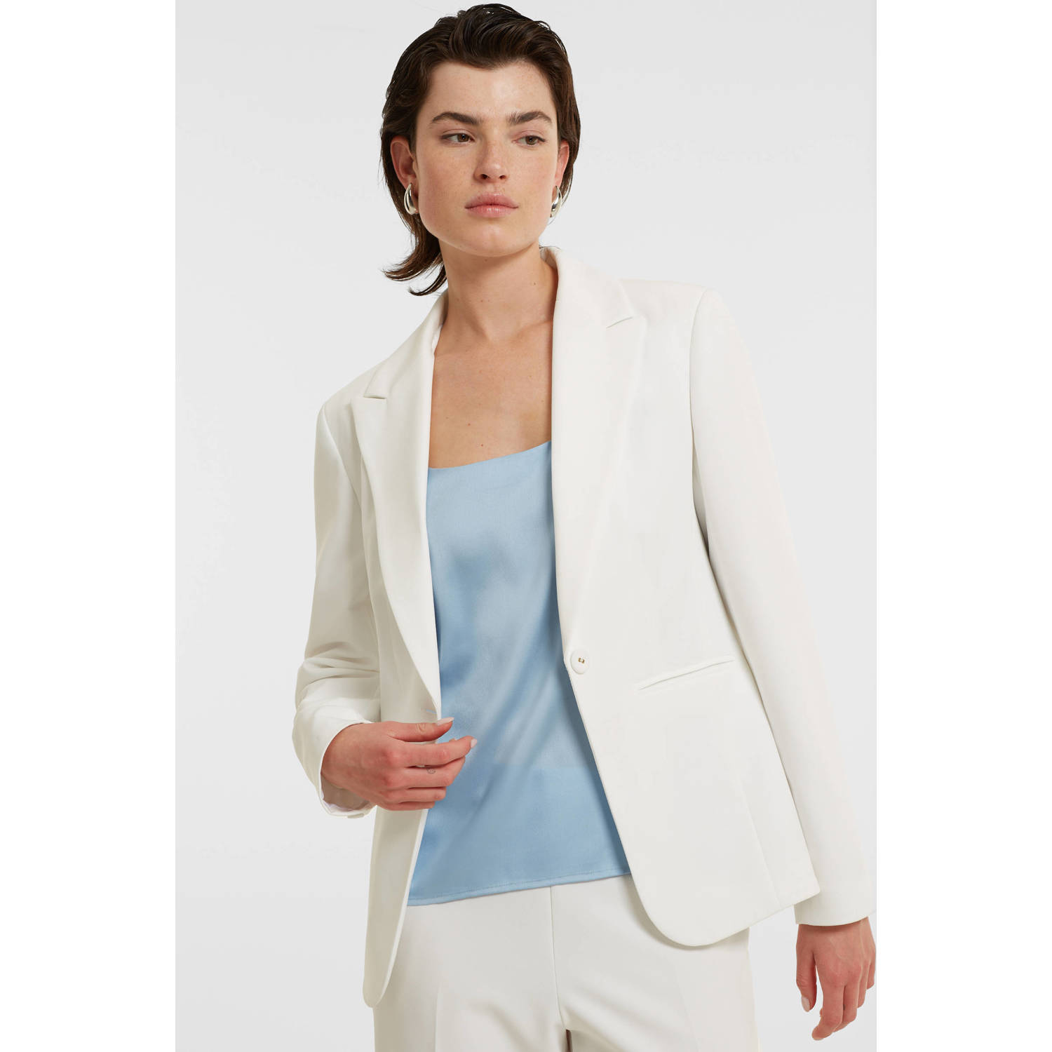 Ruby getailleerde blazer wit