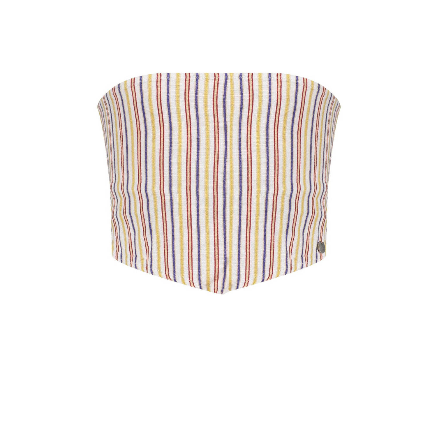Frankie&Liberty gestreept T-shirt rood blauw geel