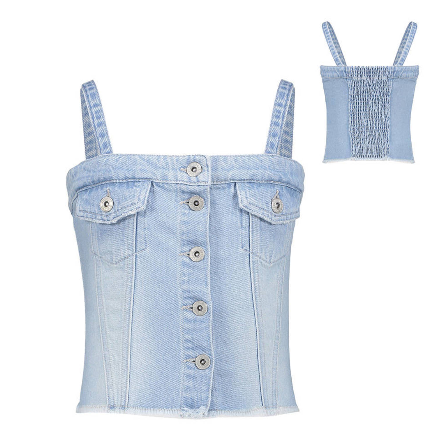 Frankie&Liberty top light blue denim