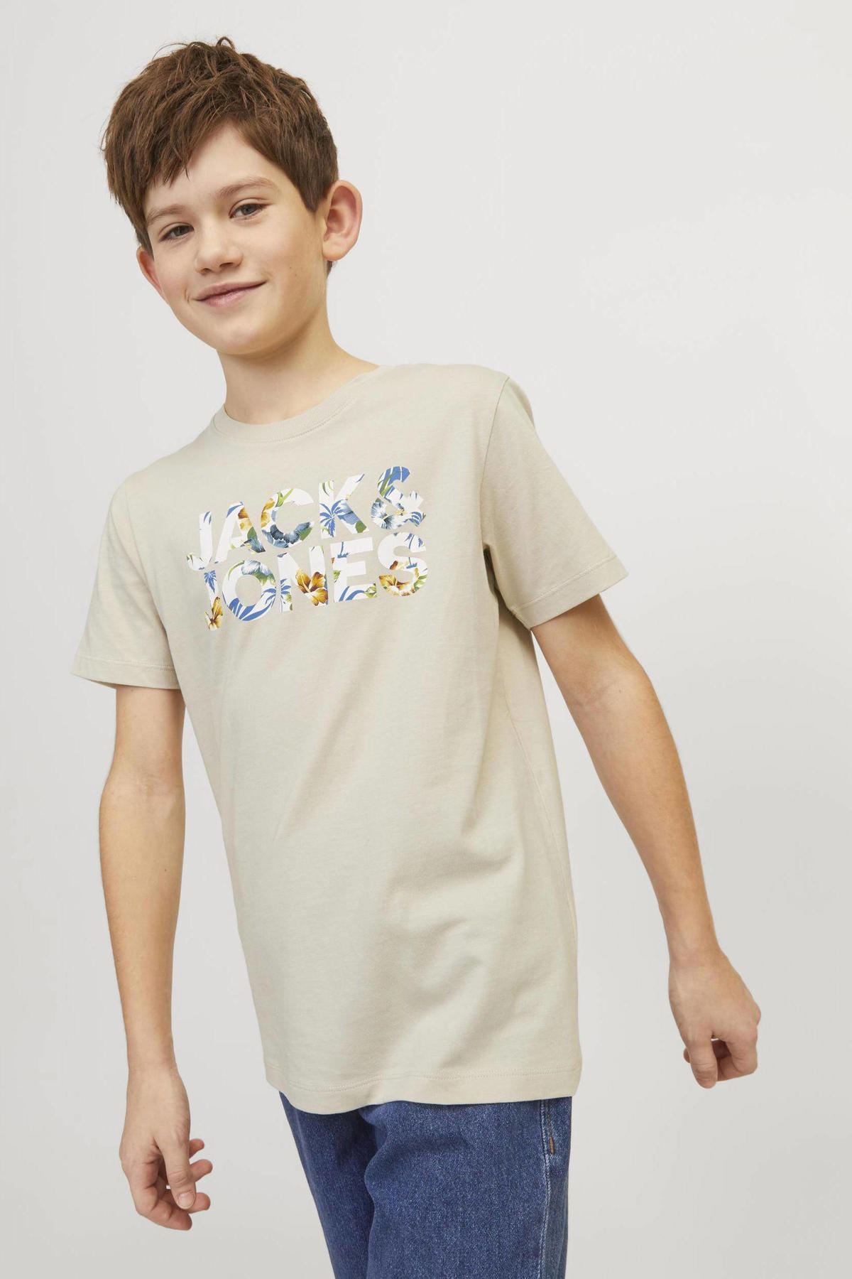 Košeľa Jack & Jones JJEJEFF pánska, béžová farba, voľný strih