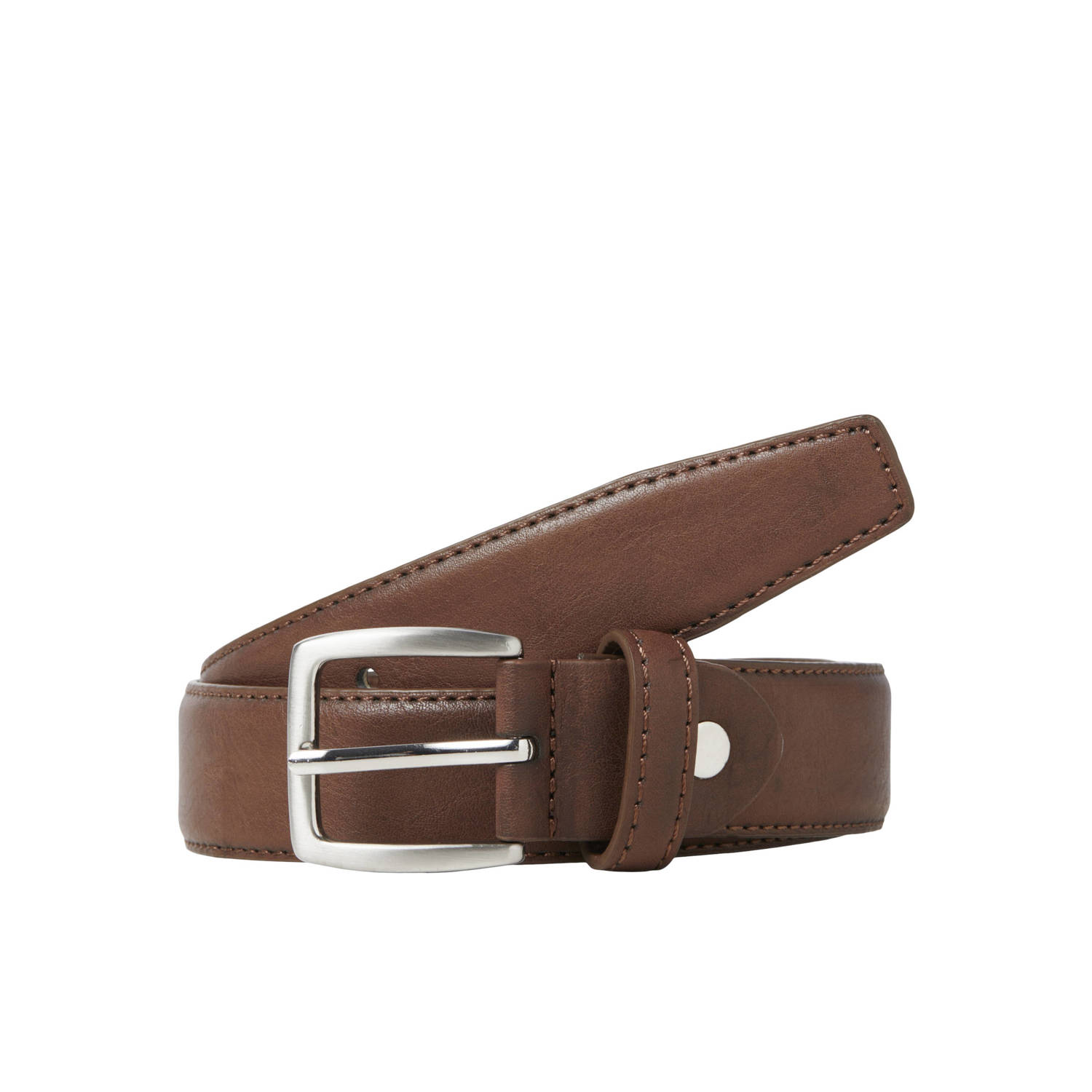 Jack & jones JUNIOR riem cognac Bruin Jongens Imitatieleer Effen 70