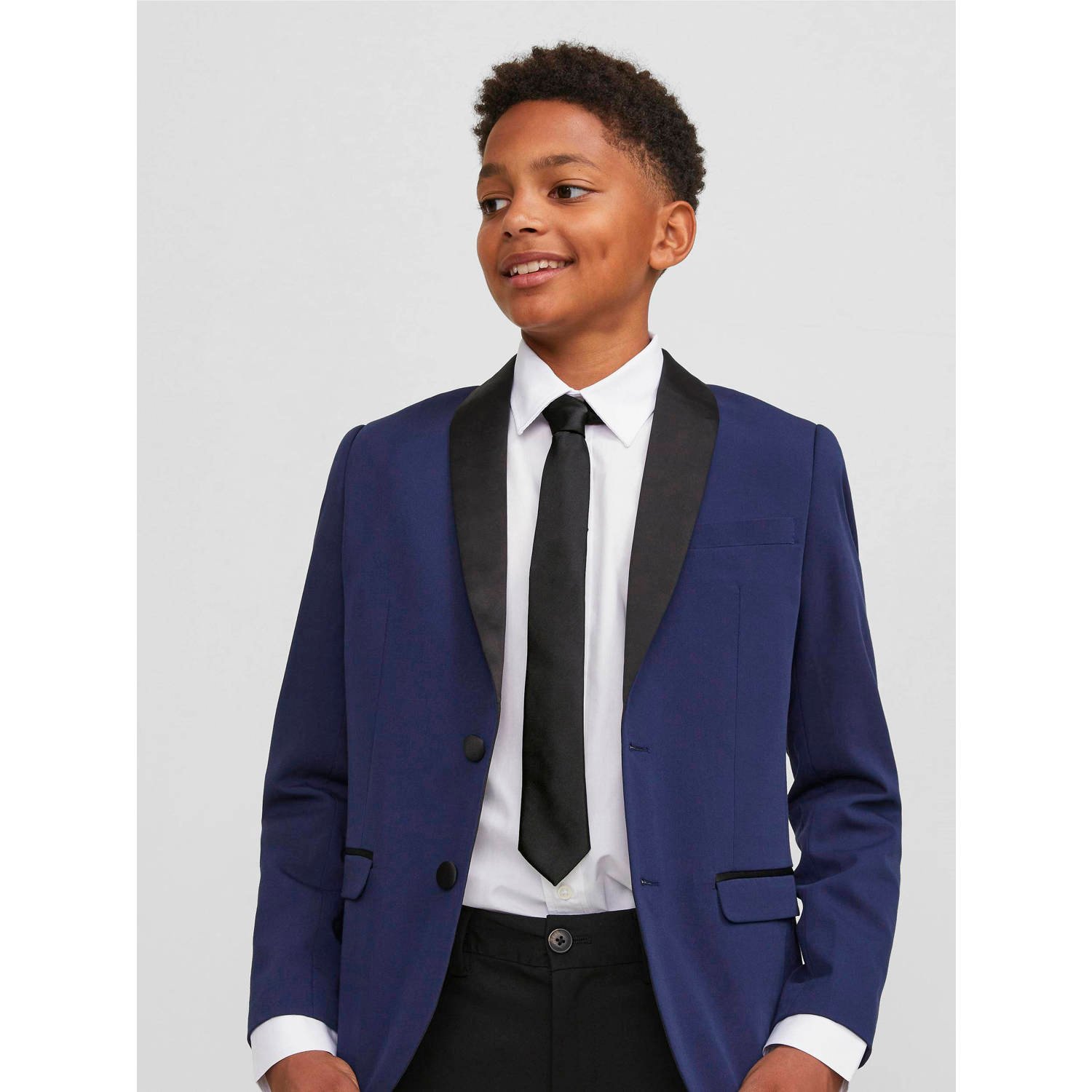 Jack & jones JUNIOR stropdas zwart Jongens Polyester Effen