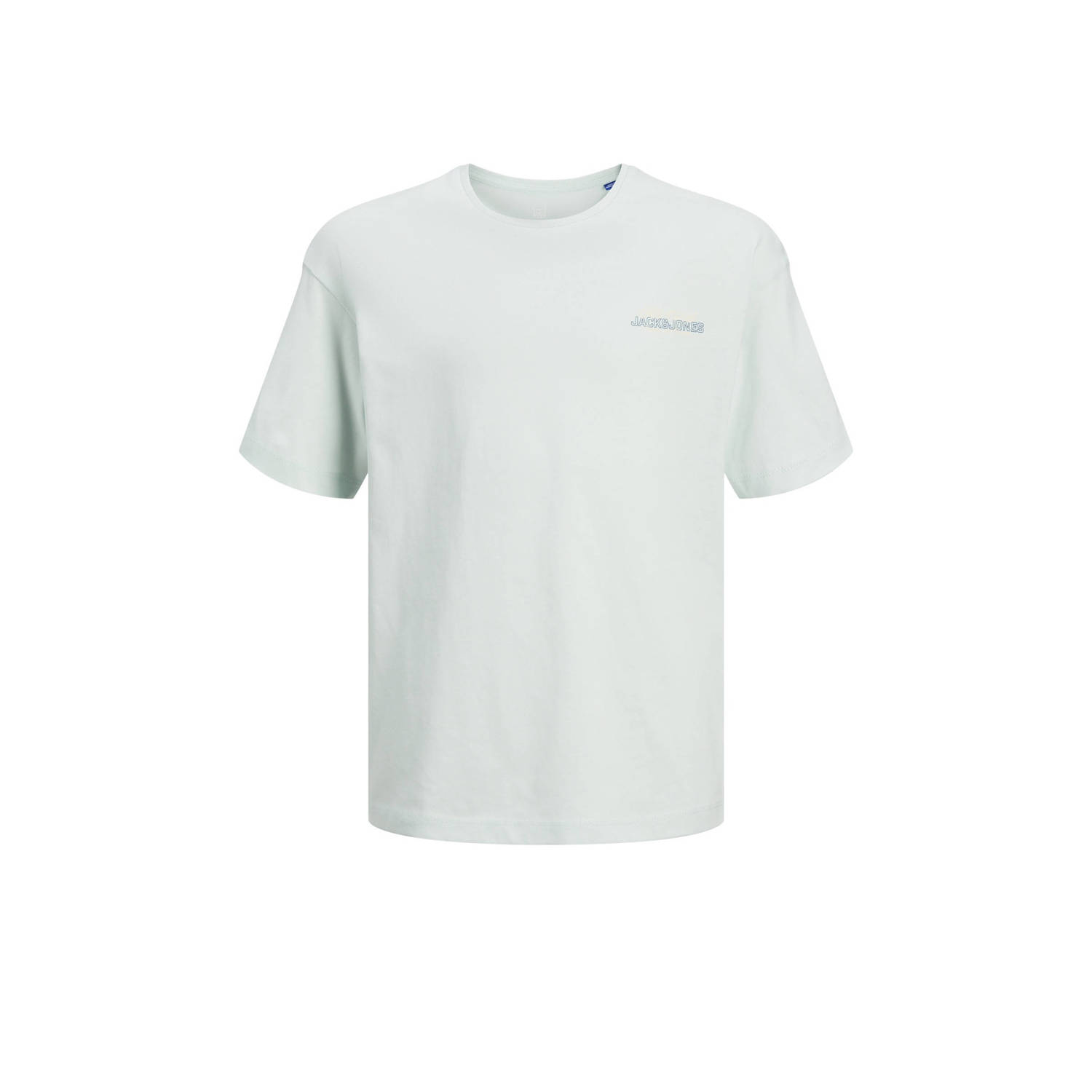 JACK & JONES JUNIOR T-shirt JJDDREAM met backprint pastelblauw