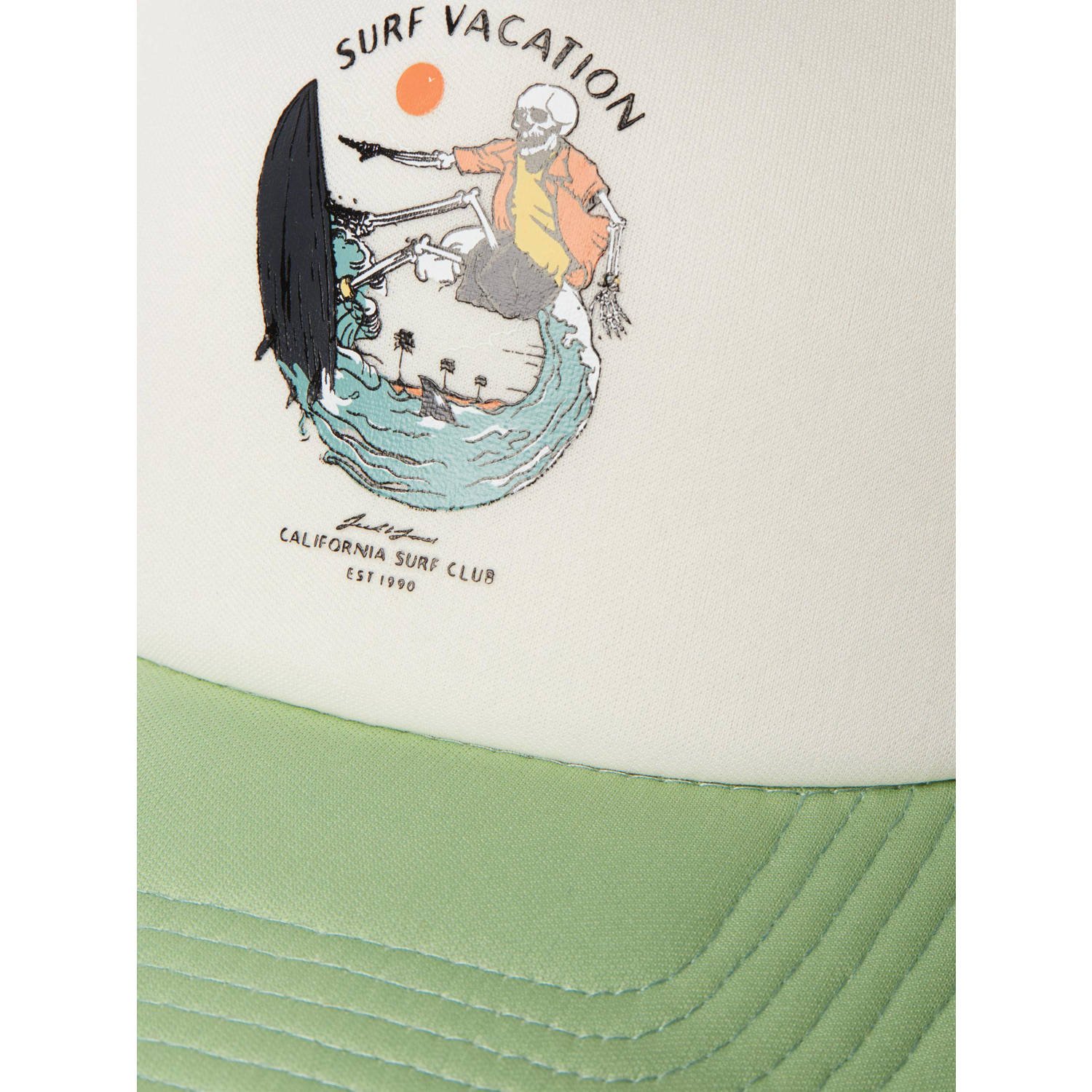 JACK & JONES JUNIOR pet JACHAVANA oranje groen wit