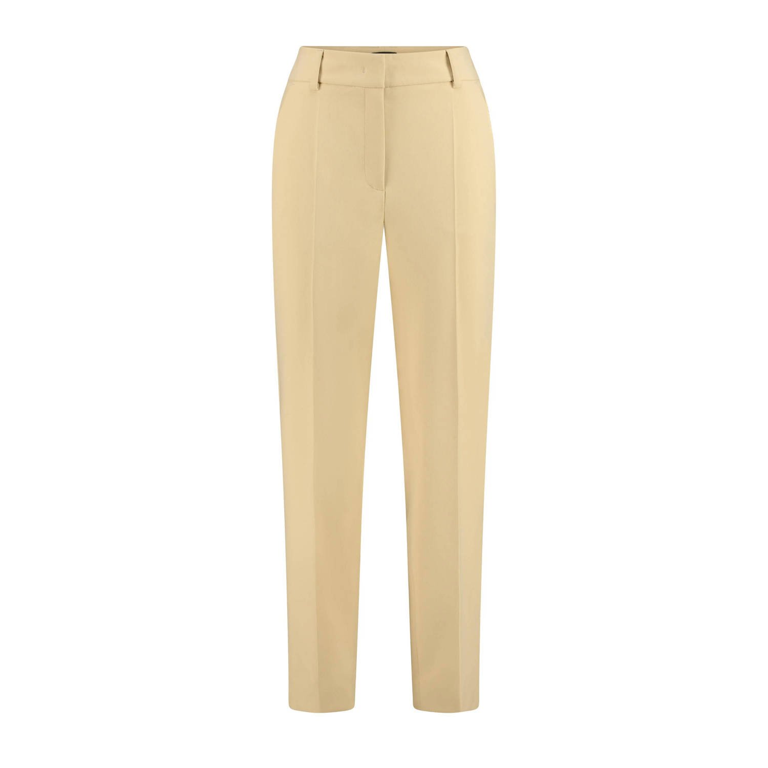 Claudia Sträter cropped tapered fit pantalon beige