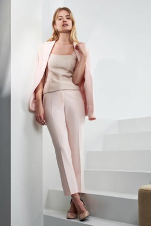 tapered fit pantalon lichtroze