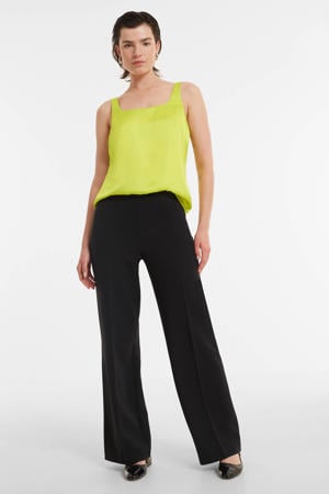 wide leg pantalon zwart
