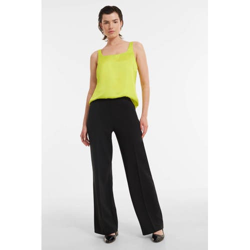Ruby wide leg pantalon zwart afbeelding