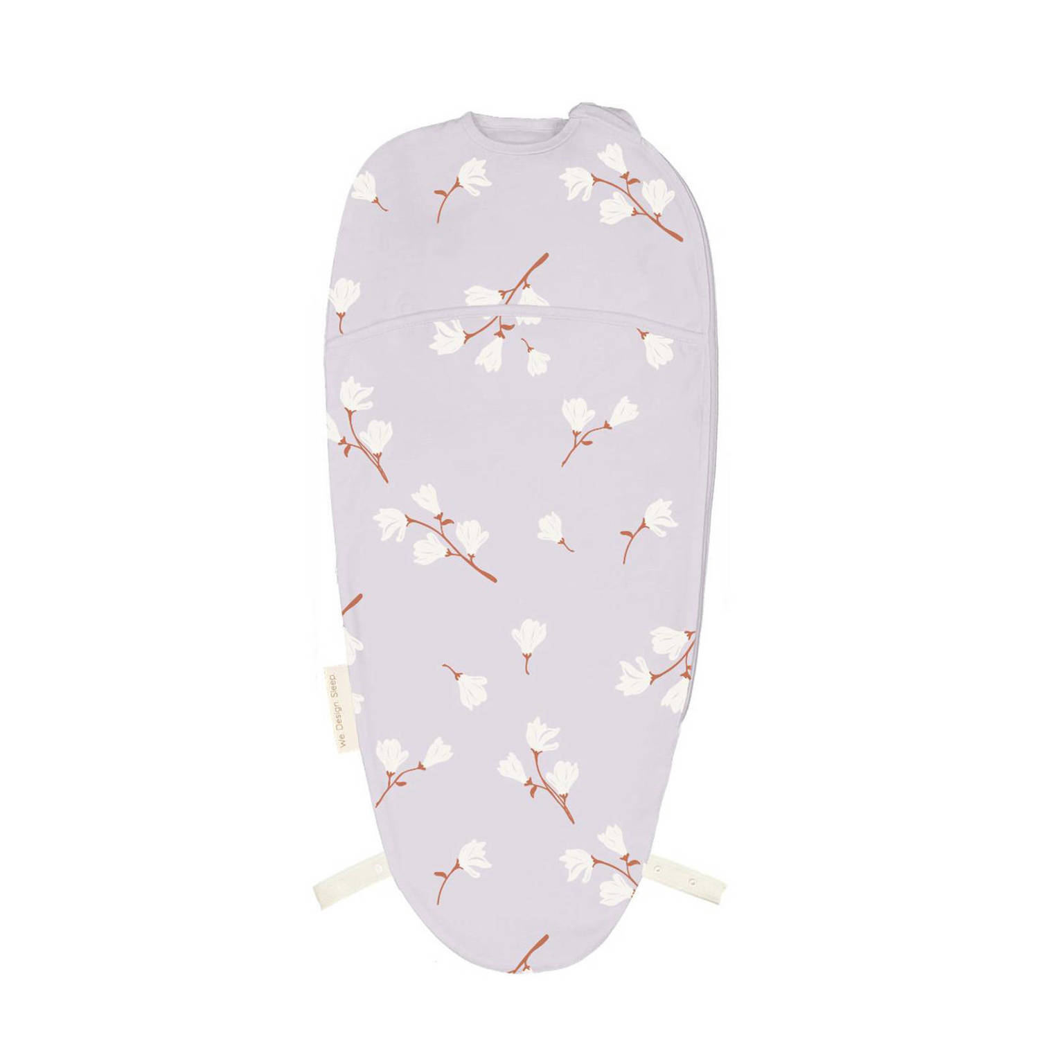 Puckababy The Original Piep inbakerslaapzak White Magnolia 0-3 mnd Inbakerdoek Blauw