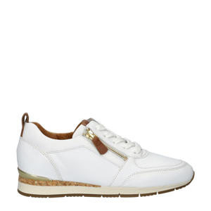   leren sneakers wit