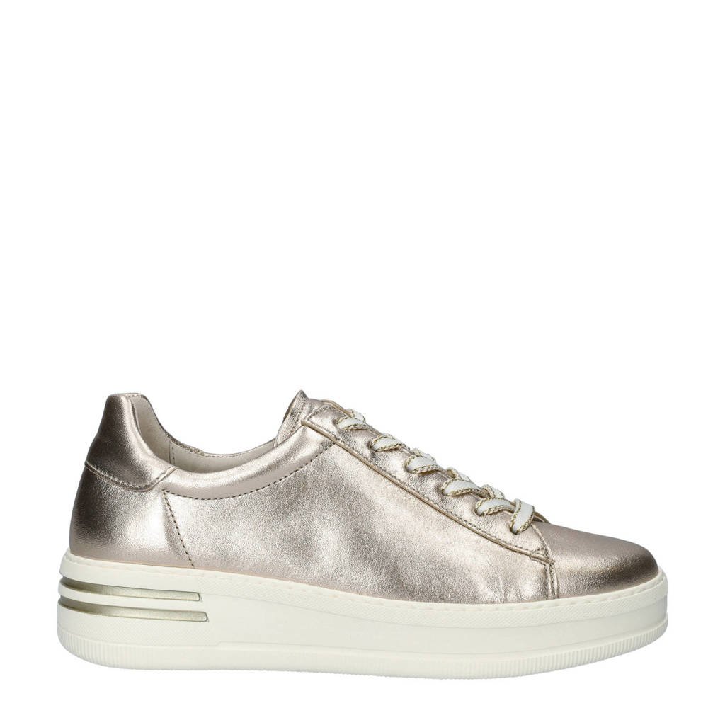 Gabor leren sneakers goud kopen? Morgen in huis wehkamp