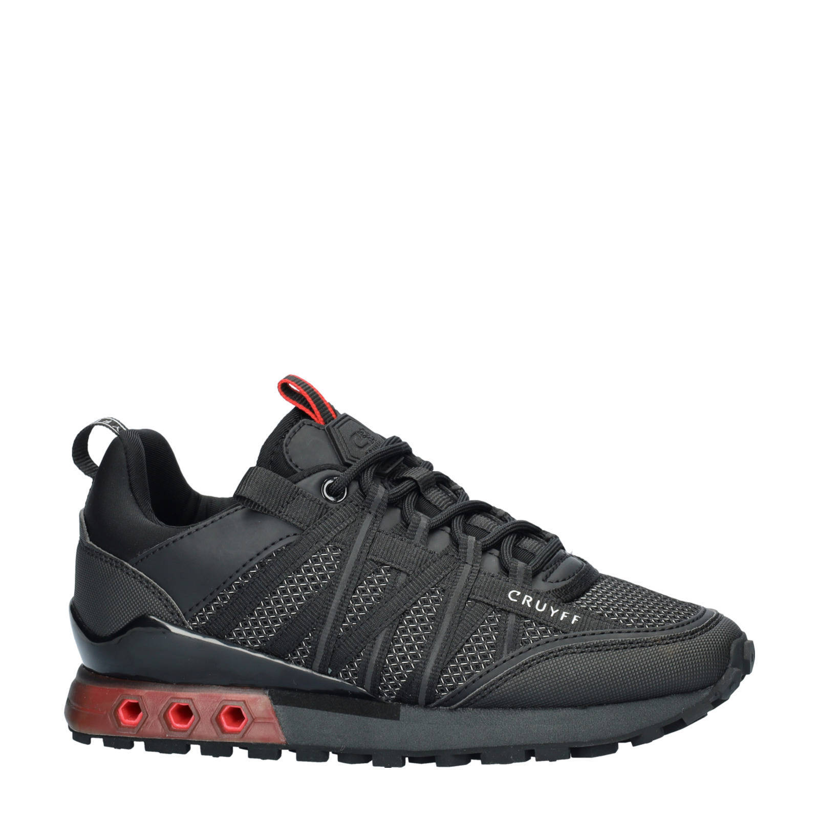 Cruyff Fearia sneakers zwart/rood | wehkamp