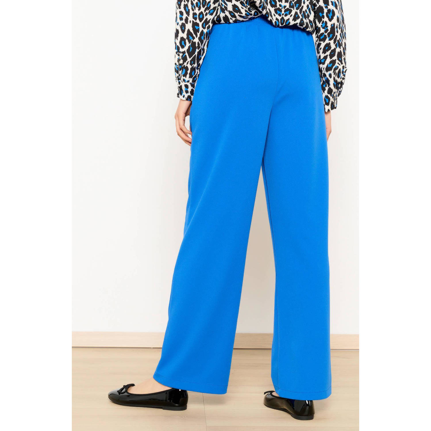 LOLALIZA straight fit pantalon blauw