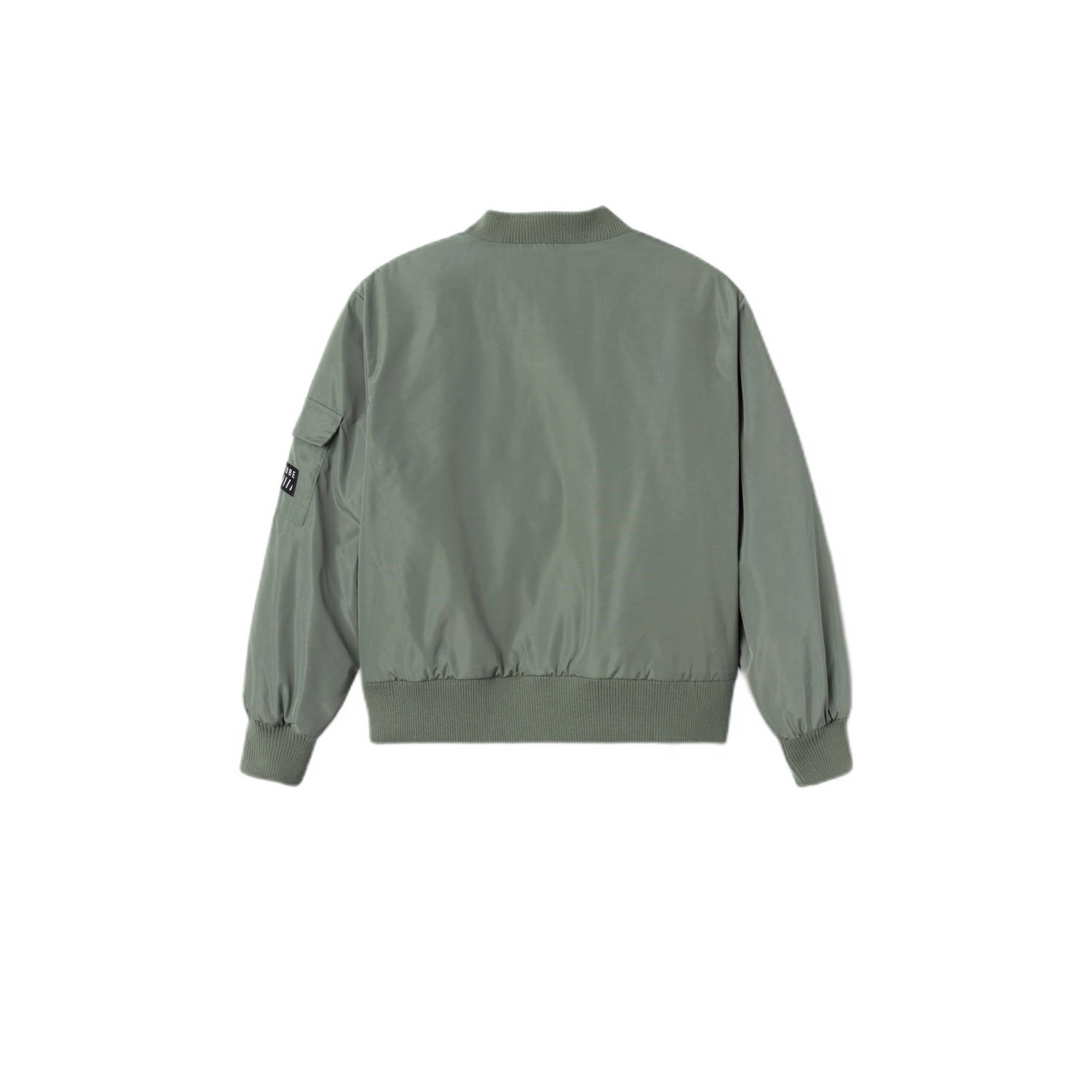 NAME IT KIDS bomberjack zomer NKMMACA met tekst agave groen