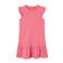 NAME IT KIDS A-lijn jurk NKFVIDA met all over print en volant zoetroze/wit