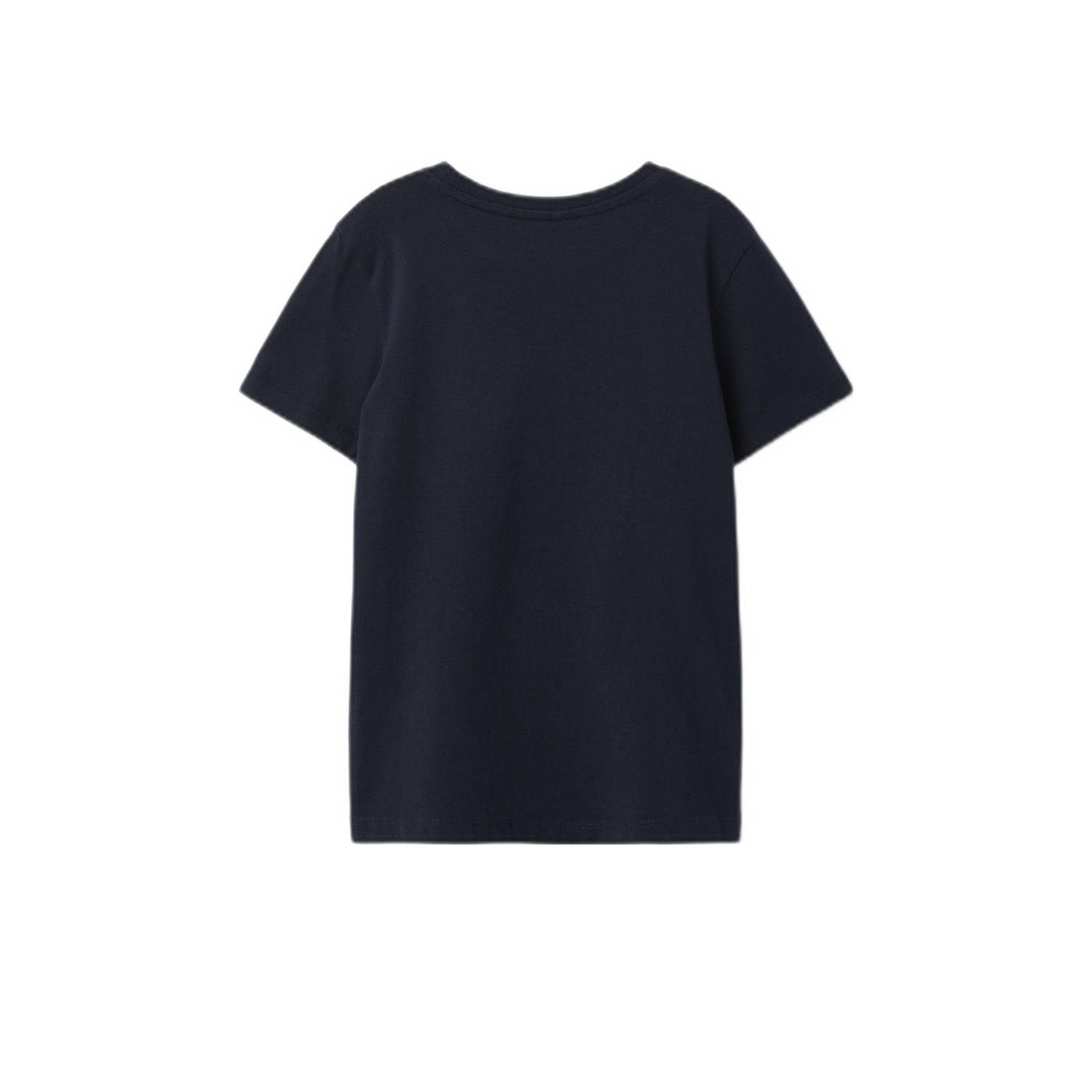 NAME IT KIDS T-shirt NKMVOTO met printopdruk donkerblauw relax