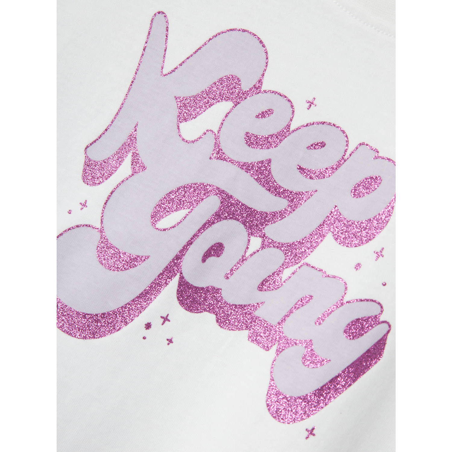 NAME IT KIDS T-shirt NKFVEEN met printopdruk wit