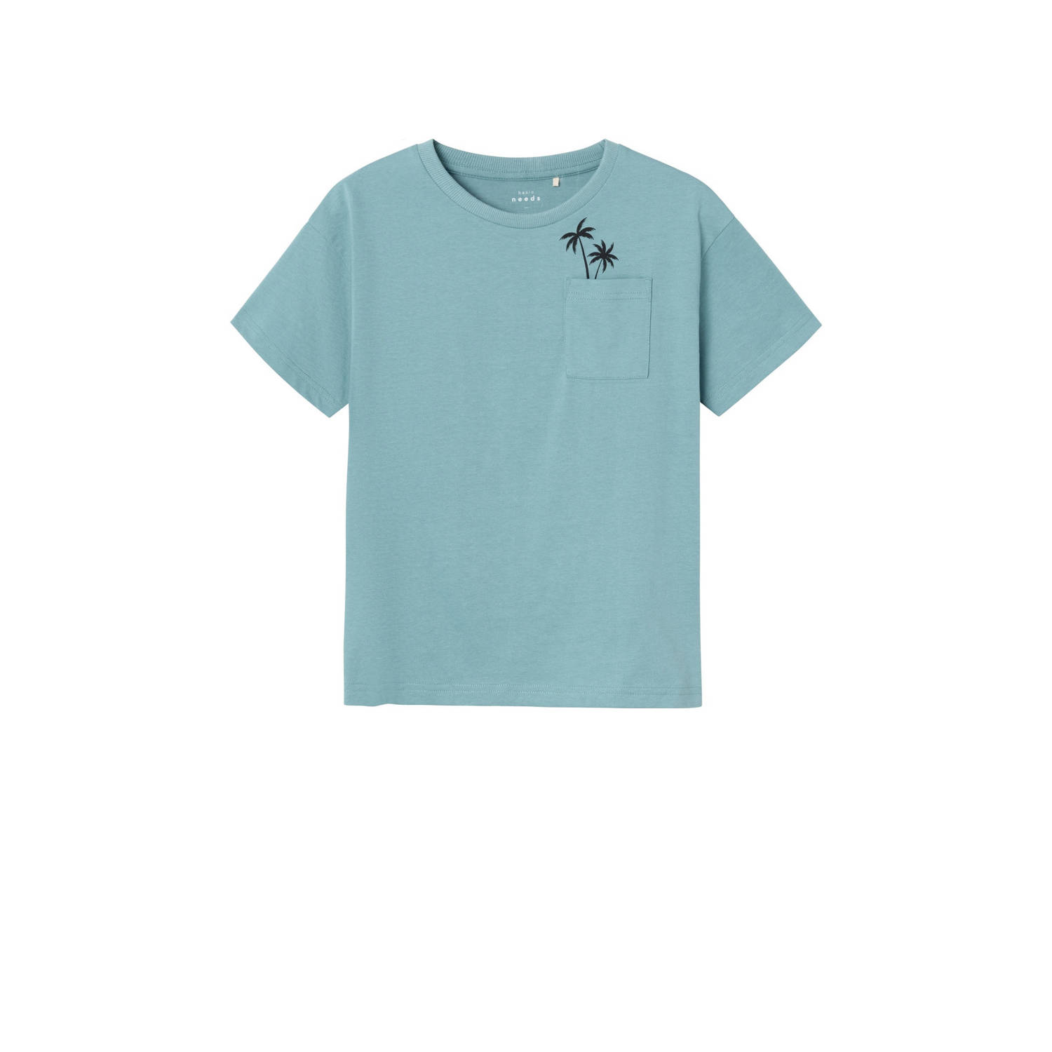 Name it KIDS T-shirt NKMVILIAN met printopdruk zeeblauw Jongens Katoen Ronde hals 122 128