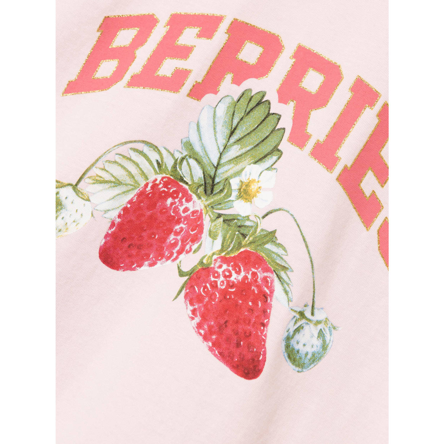 NAME IT KIDS T-shirt NKFDATRUNTE met printopdruk lichtroze