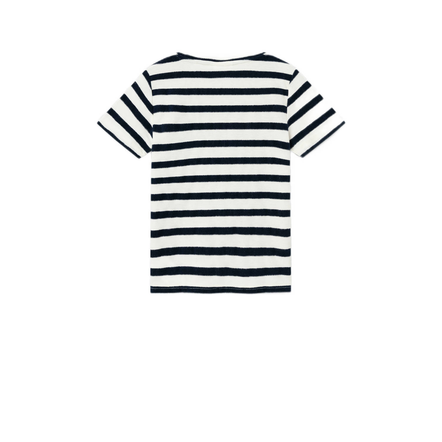 NAME IT KIDS gestreept T-shirt NKMDUNSTER donkerblauw wit