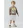 NAME IT MINI sweatshort - lichtgrijs melange